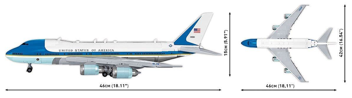 Avión Boeing 747 Air Force One de cobi 26610 - Imagen 4