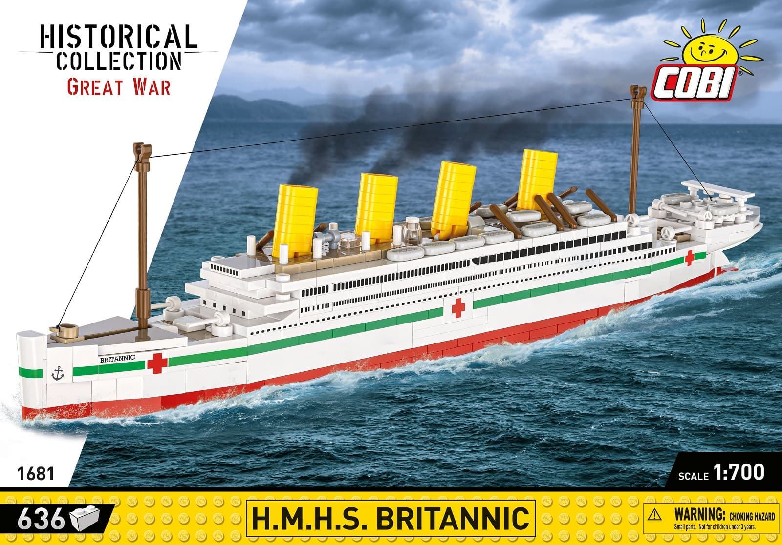 Barco H.M.H.S. Britannic 1:700 cobi 1681 - Imagen 1