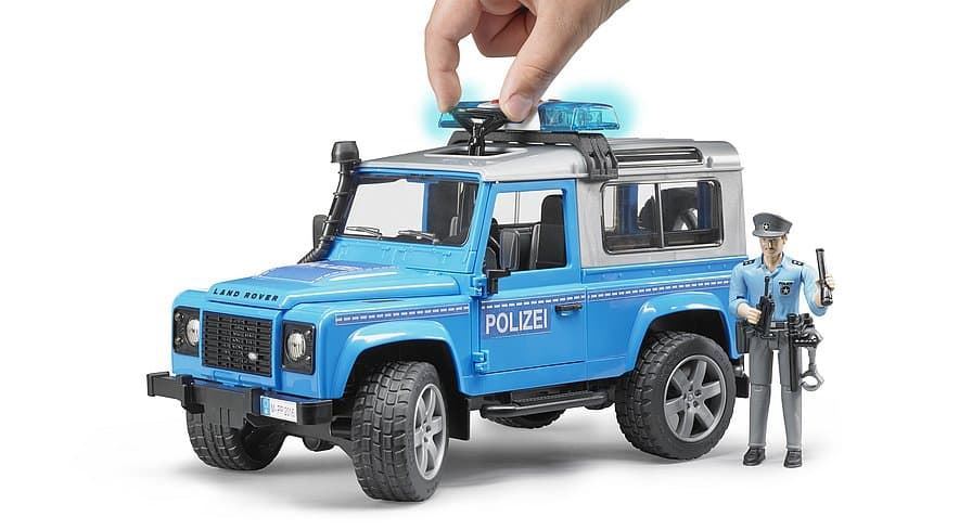 Coche De Policía De Juguete LAND ROVER DEFENDER.- Escala 1:16 BRUDER 02597 DESC. - Imagen 5