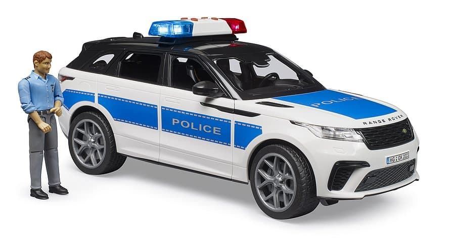 Coche de policía Range Rover Velar con policía de juguete Bruder 02890 - Imagen 5