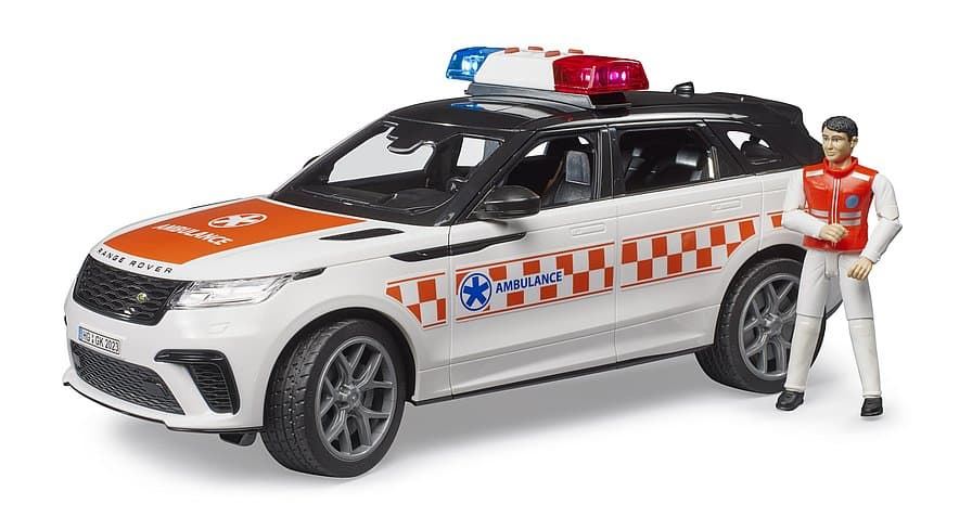 Coche Range Rover Velar Vehículo de emergencias con conductor de juguete Bruder 02885 - Imagen 4