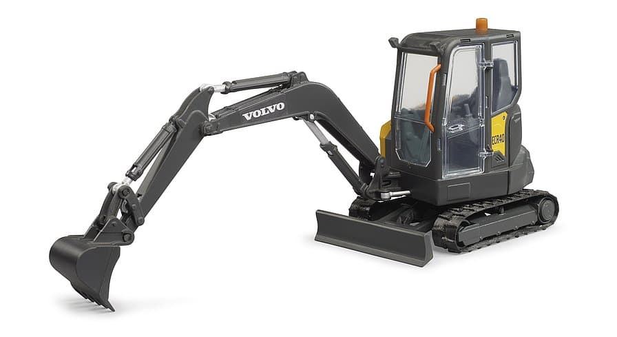 Excavadora compacta Volvo ECR40 de juguete BRUDER 02465 - Imagen 2