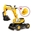 Excavadora De Juguete JCB + Casco 135 - Imagen 1