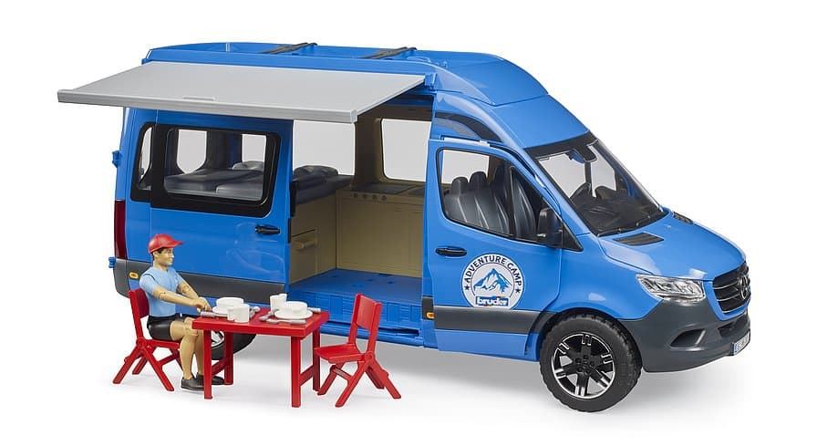 Furgoneta camper MB Sprinter con conductor de juguete BRUDER 02684 - Imagen 2