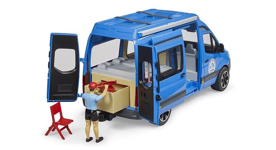 Furgoneta camper MB Sprinter con conductor de juguete BRUDER 02684 - Imagen 4