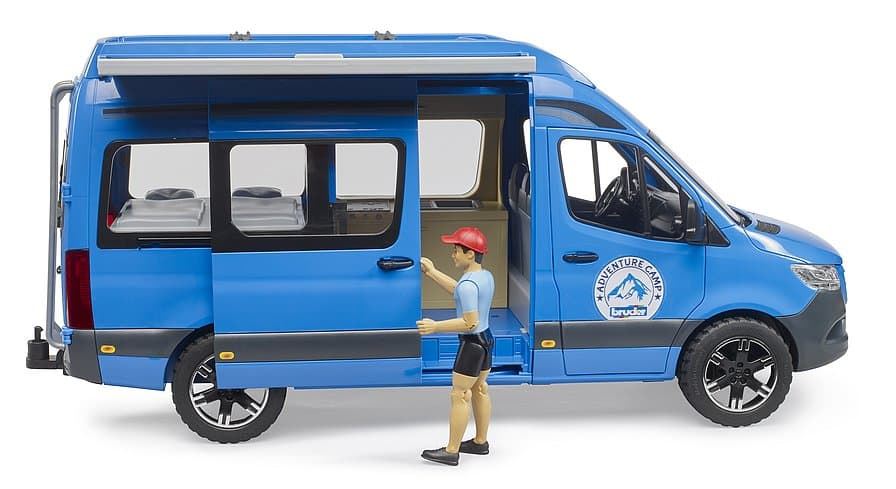 Furgoneta camper MB Sprinter con conductor de juguete BRUDER 02684 - Imagen 5