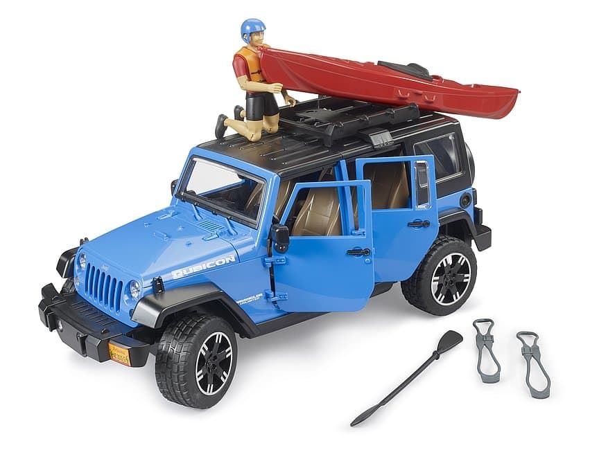 Jeep Wrangler Rubicon con kayak y kayakista de juguete BRUDER 02529 - Imagen 5