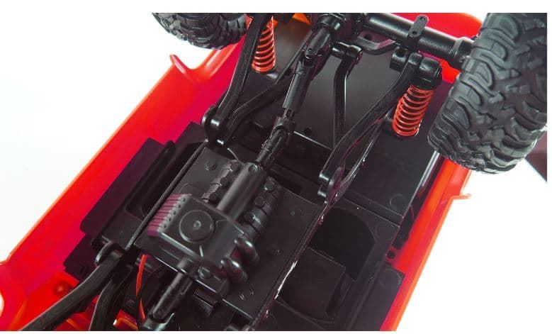 Kit Construcción Todoterreno Crawler 4WD Radiocontrol 1:16 Rojo - Imagen 2