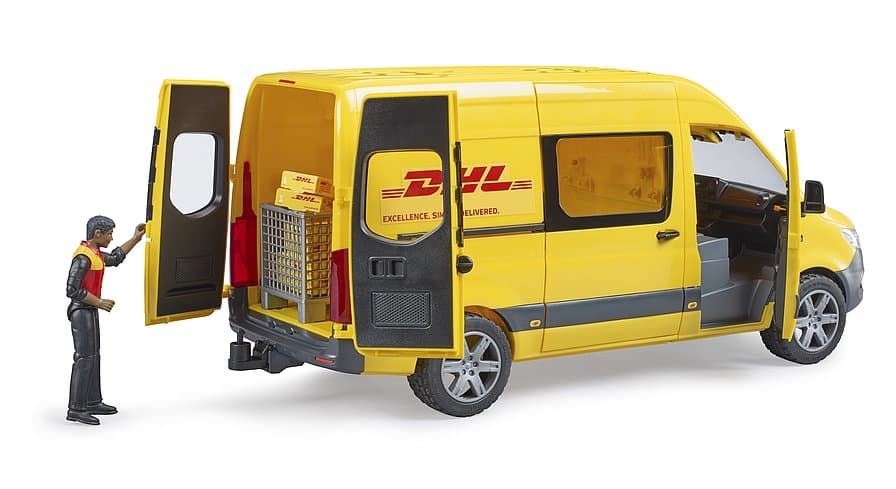 MB Sprinter DHL con conductor de juguete Bruder 02671 - Imagen 2