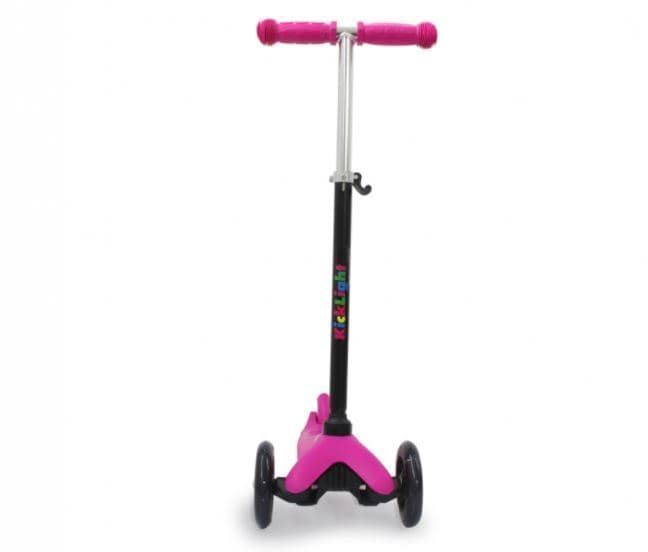 Patinete 3 ruedas fucsia para niños