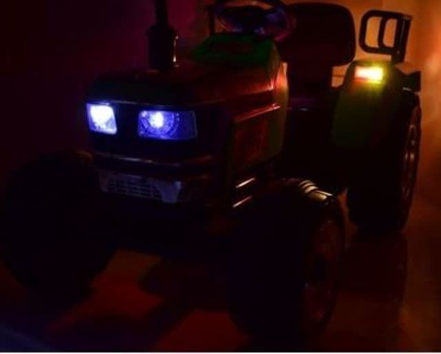 Tractor para Niños Tractor Eléctrico Rojo Con Asiento Ajustable Y Batería
