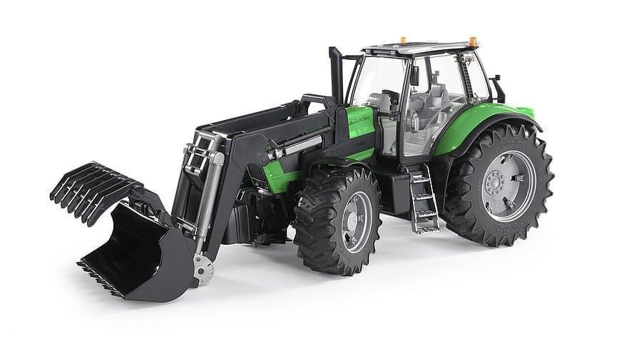 Tractor De Juguete DEUZT AGROTRON X720 Con Pala.-Escala 1:16 BRUDER 03081 DESC. - Imagen 1