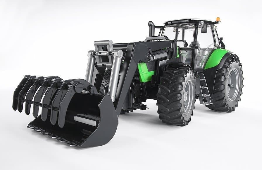 Tractor De Juguete DEUZT AGROTRON X720 Con Pala.-Escala 1:16 BRUDER 03081 DESC. - Imagen 2