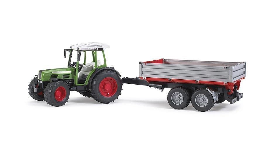 Tractor De Juguete FENDT 209 S Con Remolque- Escala 1:16 BRUDER 02104 DESC. - Imagen 2