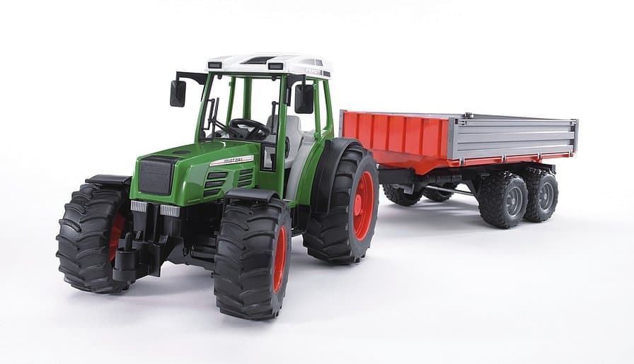 Tractor De Juguete FENDT 209 S Con Remolque- Escala 1:16 BRUDER 02104 DESC. - Imagen 3